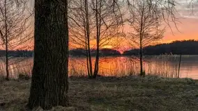 Marcowy zachód słońca nad jeziorem Kisajno - zdjęcie 22