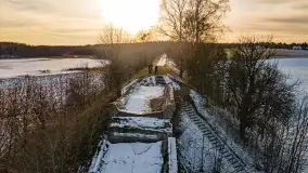 Mazurska zima z lotu ptaka, luty 2022 - zdjęcie 2