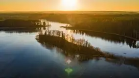 Zachód słońca nad jeziorem Krzywa Kuta - zdjęcie 24