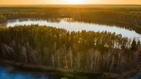 Zachód słońca nad jeziorem Krzywa Kuta - zdjęcie 29