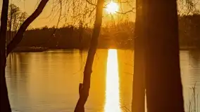 Zachód słońca nad jeziorem Krzywa Kuta - zdjęcie 31