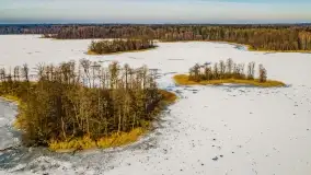Jezioro Piłwąg w okowach lutowej zimy - zdjęcie 4