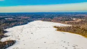 Jezioro Piłwąg w okowach lutowej zimy - zdjęcie 5