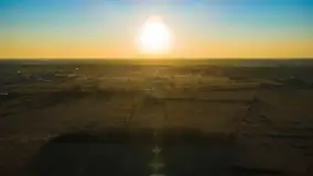 Zachód słońca nad Piszem i jeziorem Roś z drona - zdjęcie 5