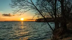 Zachód słońca nad jeziorem Dargin, przystań u Mielnika - zdjęcie 51