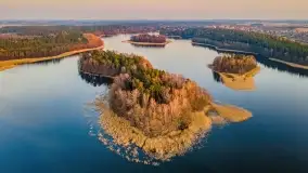 Zachód słońca nad jeziorem Wydmińskim, marzec 2022 - zdjęcie 7