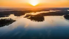 Zachód słońca nad jeziorem Wydmińskim, marzec 2022 - zdjęcie 21