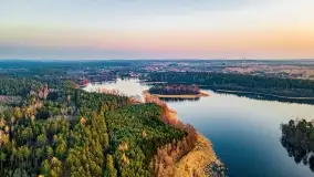 Zachód słońca nad jeziorem Wydmińskim, marzec 2022 - zdjęcie 3