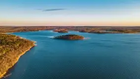 Zachód słońca nad jeziorem Dejguny, marzec 2022 r. - zdjęcie 46