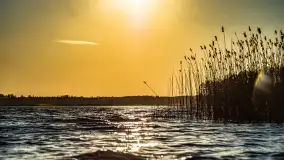 Zachód słońca nad jeziorem Dejguny, marzec 2022 r. - zdjęcie 26