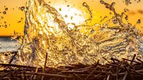 Zachód słońca nad jeziorem Dargin, marzec 2022 r. - zdjęcie 29