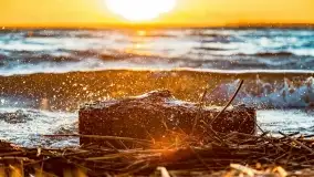 Zachód słońca nad jeziorem Dargin, marzec 2022 r. - zdjęcie 35