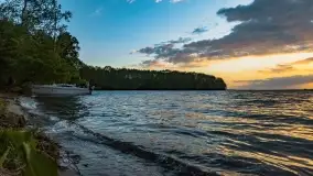 Zachód słońca nad jeziorem Dargin, maj 2022 r. - zdjęcie 2