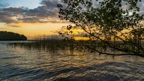 Zachód słońca nad jeziorem Dargin, maj 2022 r. - zdjęcie 4