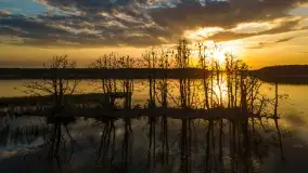 Zachód słońca nad jeziorem Kirsajty, koniec maja 2022 - zdjęcie 7