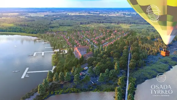 Osada Tyrkło przy szlaku WJM, wizualizacja nowej inwestycji na Mazurach - zdjęcie 2