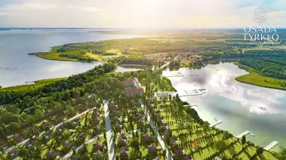 Osada Tyrkło przy szlaku WJM, wizualizacja nowej inwestycji na Mazurach