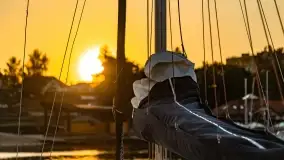 Zachód słońca w porcie AZS Wilkasy - zdjęcie 29