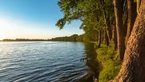 Zachód słońca nad jeziorem Przystań, czerwiec 2022 - zdjęcie 13