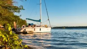 Zachód słońca nad jeziorem Przystań, czerwiec 2022 - zdjęcie 16