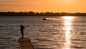 Zachód słońca nad jeziorem Przystań, czerwiec 2022 - zdjęcie 6