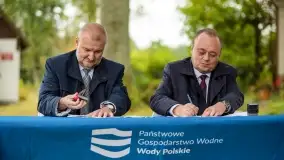 Fotorelacja - konferencja z podpisania umowy na remont śluzy Karwik - zdjęcie 3