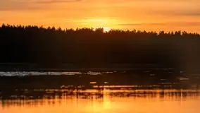 Wiosenny zachód słońca w okolica jeziora Stręgiel - zdjęcie 18