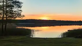 Wiosenny zachód słońca w okolica jeziora Stręgiel - zdjęcie 8