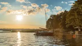 Zachód słońca nad jeziorem Mamry, Cypel Zwierzyniecki Róg - zdjęcie 42