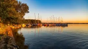 Sierpniowy zachód słońca nad jeziorem Dargin - zdjęcie 3