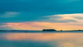 Zachód słońca nad jeziorem Dargin, wrzesień 2022 - zdjęcie 3