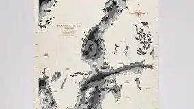 Drewniane mapy morskie i Mazur od Pracowni Twórczej Avocado - zdjęcie 16