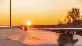 Wschód słońca nad jeziorem Niegocin, grudzień 2022 - zdjęcie 10