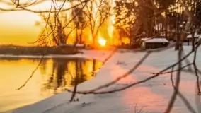 Wschód słońca nad jeziorem Niegocin, grudzień 2022 - zdjęcie 47