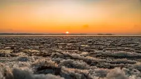 Grudniowy zachód słońca nad jeziorem Dargin, Nowy Harsz - zdjęcie 21