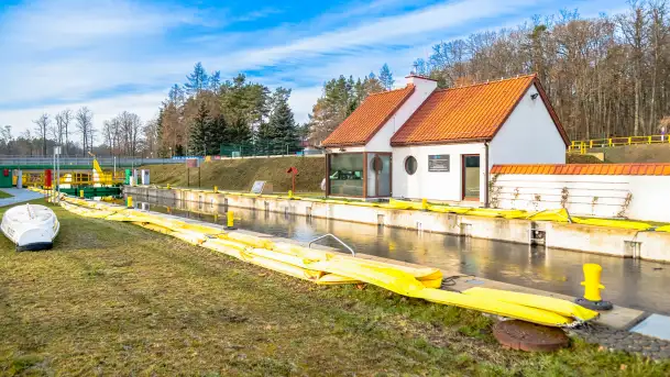 Śluzy Guzianka I i II w śnie zimowym, styczeń 2023 r. - zdjęcie 5