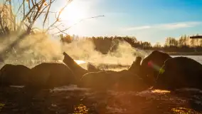 Zachód słońca nad jeziorem Ryńskim - zdjęcie 13