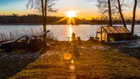 Zachód słońca nad jeziorem Ryńskim - zdjęcie 14