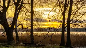 Zachód słońca nad jeziorem Mój, luty 2023 r. - zdjęcie 24