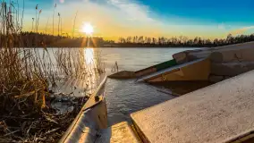 Kolejny zachód nad jeziorem Ryńskim, luty 2023 - zdjęcie 8