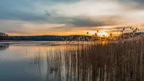 Zachód słońca nad jeziorem Siercze, luty 2023 - zdjęcie 9