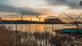 Zachód słońca nad jeziorem Siercze, luty 2023 - zdjęcie 11