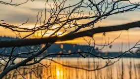 Zachód słońca nad jeziorem Siercze, luty 2023 - zdjęcie 31