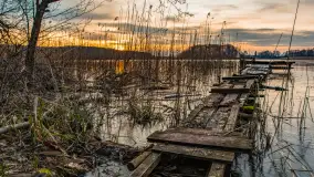 Zachód słońca nad jeziorem Siercze, luty 2023 - zdjęcie 23