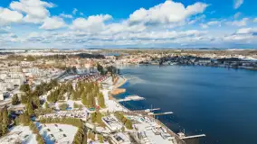 Niedzielne popołudnie widziane z drona, Ryn i okolice - zdjęcie 1