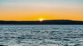 Zachód słońca nad jeziorem Kirsajty, luty 2023 r. - zdjęcie 18