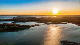 Zachód słońca nad jeziorem Kirsajty, luty 2023 r. - zdjęcie 6