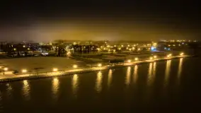 Nocne Giżycko z lotu ptaka, marzec 2023 r. - zdjęcie 42