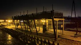 Nocne Giżycko z lotu ptaka, marzec 2023 r. - zdjęcie 17