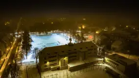 Nocne Giżycko z lotu ptaka, marzec 2023 r. - zdjęcie 40